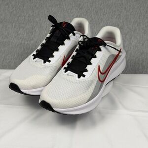 Nike Downshifter 13 Mens Running Shoes White Black Red FD6454-104 Size 13